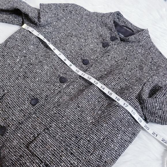 Zanella High Neck Blazer Made in Italy Flap Front Pockets Button Front Lined - Picture 5 of 10